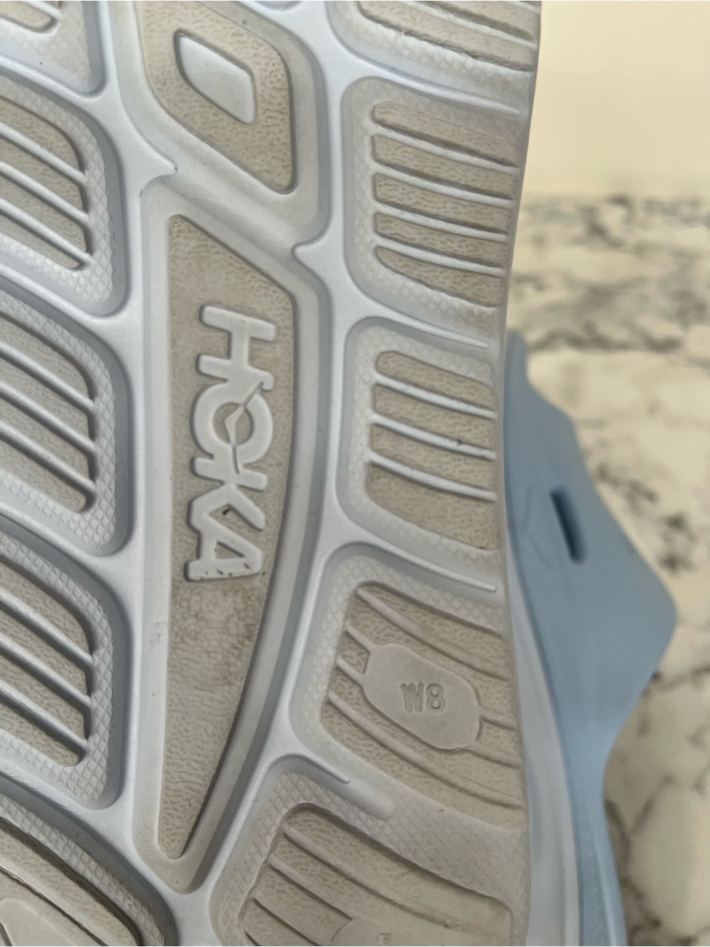 Hoka Ora recovery slide 3 Pastel Blue Woman’s Size 8 - Picture 9 of 9